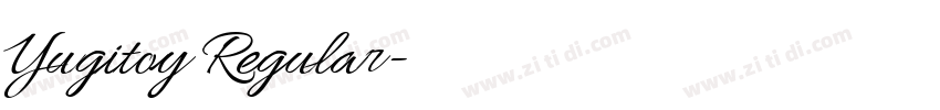 Yugitoy Regular字体转换